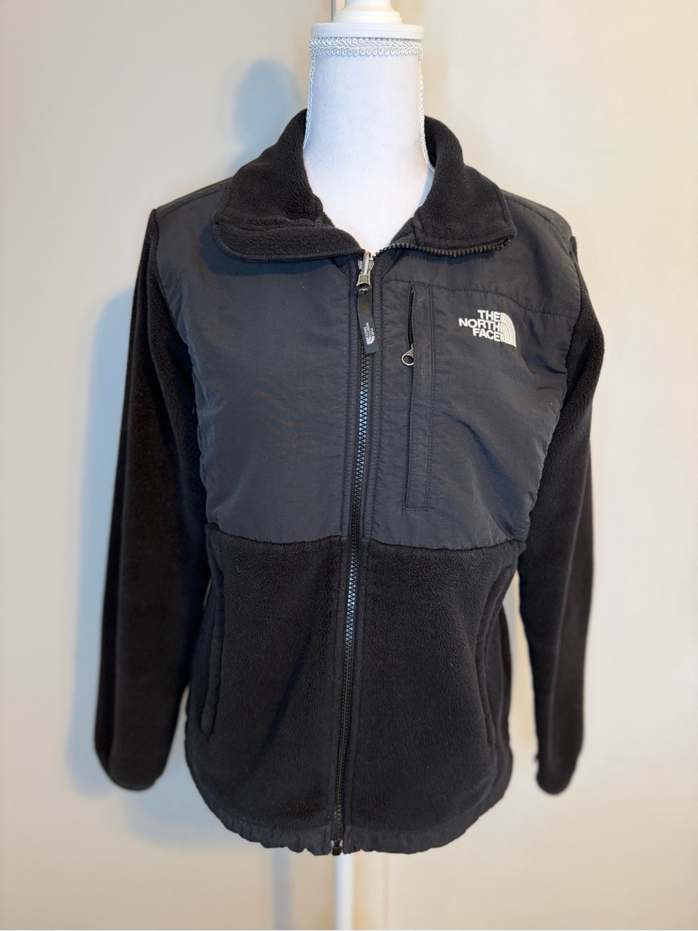 The North Face Black Full Zip Fleece Denali Jacket Medium